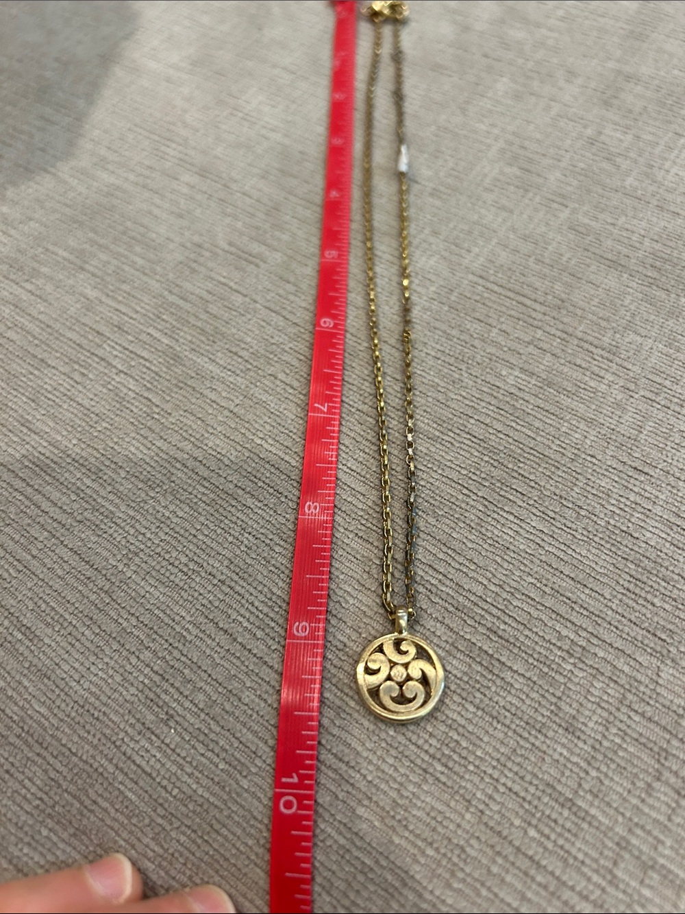 Brighton Gold-Tone Swirl Disc Pendant Necklace image 5